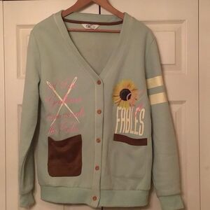 Vengeance78 Original Fables Cardigan - Mad For You - Vintage Green